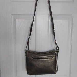 HOBO Tripp Medium Crossbody Bag - Metallic Pewter Leather